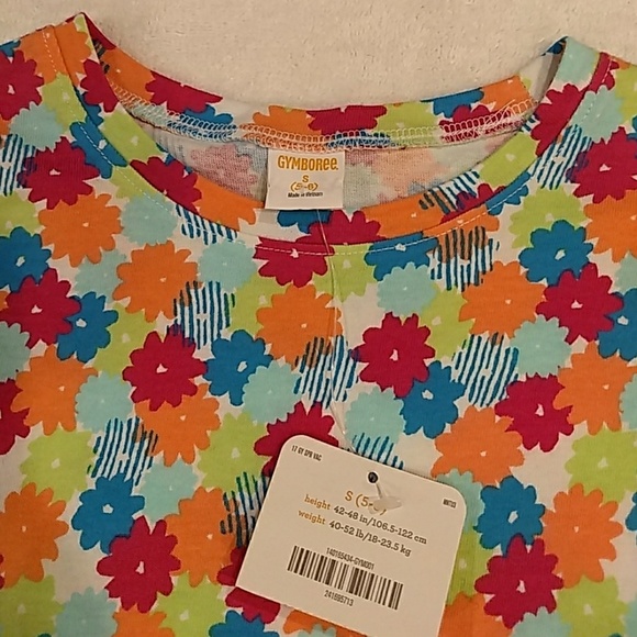 Gymboree Floral Print Knit Tee - Picture 2 of 4